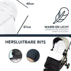 Achaté Voetenzak - Voor Kinderwagen Of Stoeltje – Baby Slaapzak - Autostoel - Wit 14 Achaté Voetenzak - Voor Kinderwagen Of Stoeltje – Baby Slaapzak - Autostoel - Wit -Babyproducten Winkel 1200x1200 1563