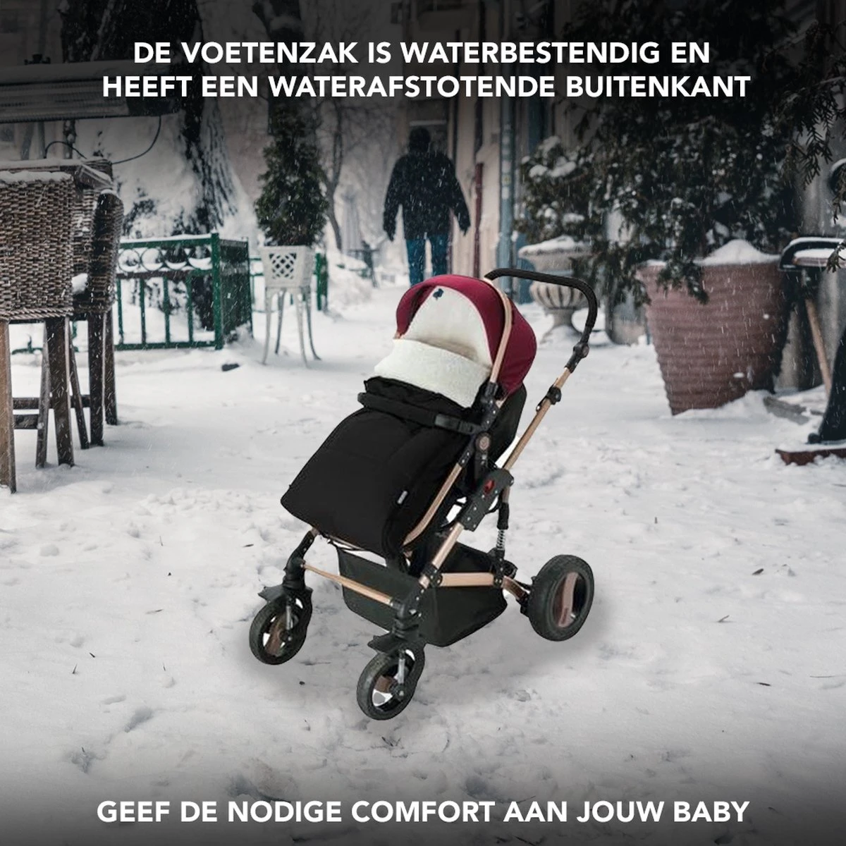 Achaté Voetenzak - Voor Kinderwagen Of Stoeltje – Baby Slaapzak - Autostoel - Wit 8 Achaté Voetenzak - Voor Kinderwagen Of Stoeltje – Baby Slaapzak - Autostoel - Wit - Afbeelding 8