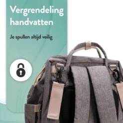 Luiertas Rugzak - Monx Luiertas Verzorgingstas Met Uitklapbaar Babybedje - Overzichtelijke Luierrugzak Extra Buggy En Kinderwagen Haken Inclusief Geïsoleerde Flessenhouder - Grijs -Babyproducten Winkel 1200x1200 222