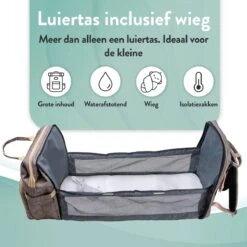 Luiertas Rugzak - Monx Luiertas Verzorgingstas Met Uitklapbaar Babybedje - Overzichtelijke Luierrugzak Extra Buggy En Kinderwagen Haken Inclusief Geïsoleerde Flessenhouder - Grijs -Babyproducten Winkel 1200x1200 224