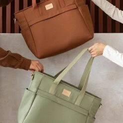 Nobodinoz Baby On The Go Luiertas Olive Green -Babyproducten Winkel 1200x1200 233