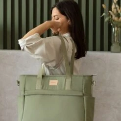 Nobodinoz Baby On The Go Luiertas Olive Green -Babyproducten Winkel 1200x1200 238