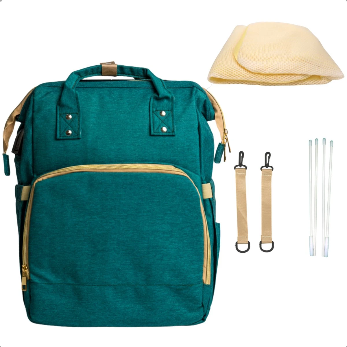 Luiertas - Babyrugtas - Luiertas Met Isoleervak - Luiertas Rugzak - Luiertas Verzorgingstas - Luiertas Groen 1 Luiertas - Babyrugtas - Luiertas Met Isoleervak - Luiertas Rugzak - Luiertas Verzorgingstas - Luiertas Groen