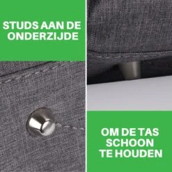 Brisby Slijtvaste Luiertas - Verzorgingstas Groot - Grijs - Inclusief Verschoonmatje - Isoleervakken - Fopspeen Houder - Makkelijk Te Bevestigen Aan De Kinderwagen -Babyproducten Winkel 1200x1200 247