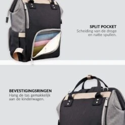 Buxibo Luier- En Verzorgingstas Inclusief USB Oplaadstation - Baby Rug Tas Met Isoleervak - Diaper Backpack Bag - Reis Rugzak - Grote Capaciteit - 23.8L - Zwart 11 Buxibo Luier- En Verzorgingstas Inclusief USB Oplaadstation - Baby Rug Tas Met Isoleervak - Diaper Backpack Bag - Reis Rugzak - Grote Capaciteit - 23.8L - Zwart -Babyproducten Winkel 1200x1200 254