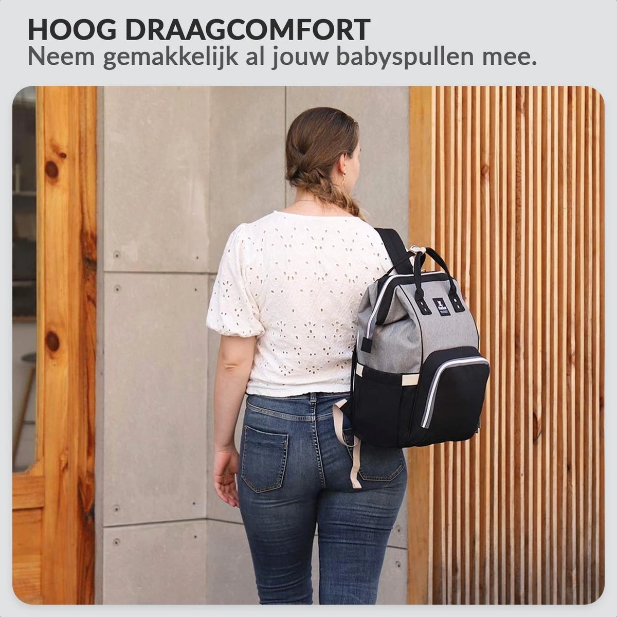 Buxibo Luier- En Verzorgingstas Inclusief USB Oplaadstation - Baby Rug Tas Met Isoleervak - Diaper Backpack Bag - Reis Rugzak - Grote Capaciteit - 23.8L - Zwart 5 Buxibo Luier- En Verzorgingstas Inclusief USB Oplaadstation - Baby Rug Tas Met Isoleervak - Diaper Backpack Bag - Reis Rugzak - Grote Capaciteit - 23.8L - Zwart - Afbeelding 5