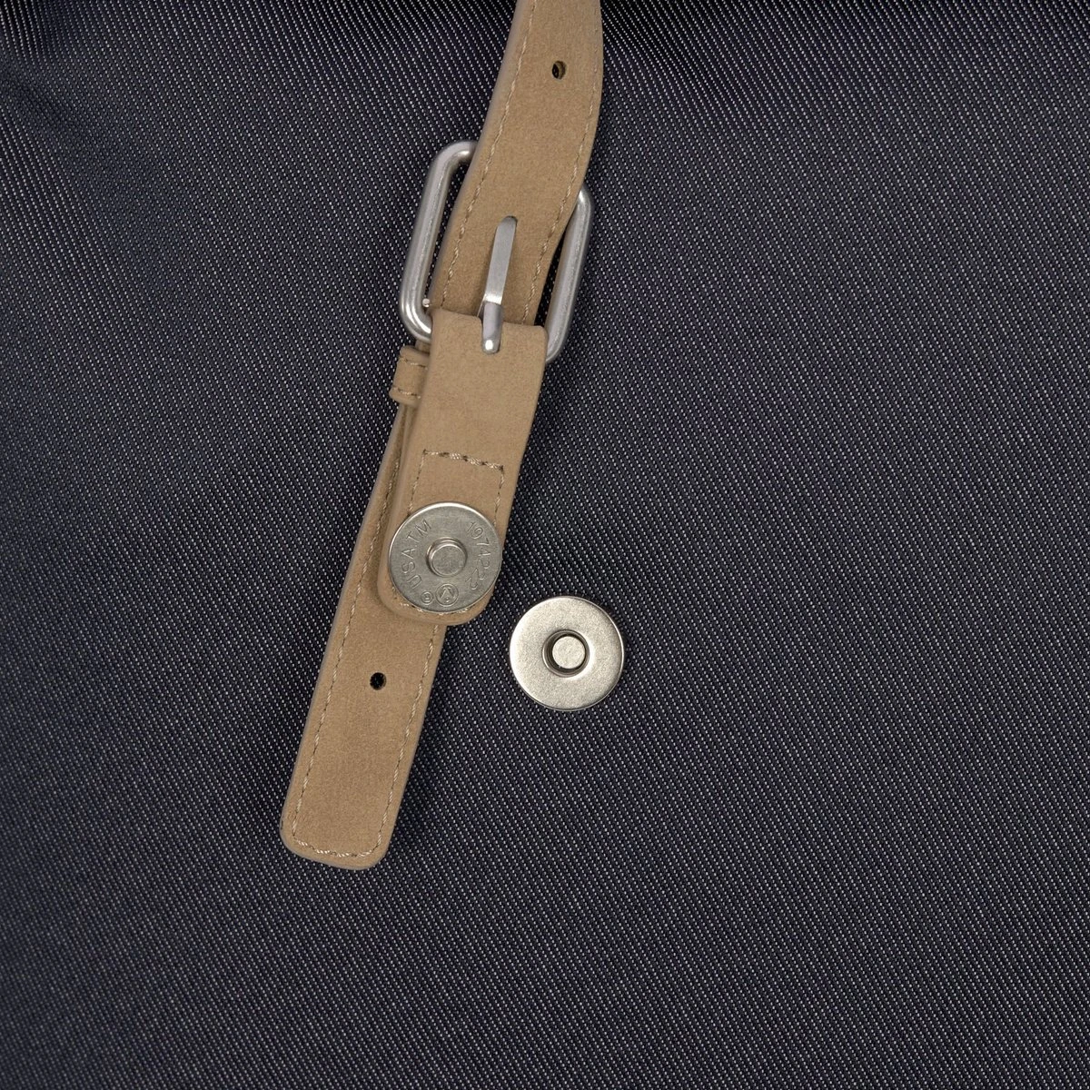 LÄSSIG Luiertas Rolltop Backpack Rugzak Incl Verschoningsmatje Denim Blauw Limited Edition 4 LÄSSIG Luiertas Rolltop Backpack Rugzak Incl Verschoningsmatje Denim Blauw Limited Edition - Afbeelding 4