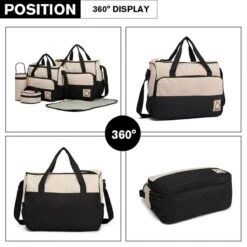 Miss Lulu Luier- En Verzorgingstas - 5 Set - Zwart (9026 BK) 8 Miss Lulu Luier- En Verzorgingstas - 5 Set - Zwart (9026 BK) -Babyproducten Winkel 1200x1200 272