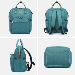 Miss Lulu Luiertas Rugzak - Inclusief Buggy En Kinderwagen Haken - Groen (E6705 GN) 15 Miss Lulu Luiertas Rugzak - Inclusief Buggy En Kinderwagen Haken - Groen (E6705 GN) -Babyproducten Winkel 1200x1200 294