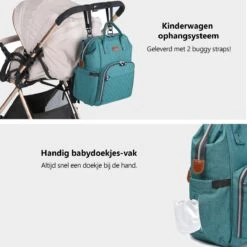 Miss Lulu Luiertas Rugzak - Inclusief Buggy En Kinderwagen Haken - Groen (E6705 GN) 20 Miss Lulu Luiertas Rugzak - Inclusief Buggy En Kinderwagen Haken - Groen (E6705 GN) -Babyproducten Winkel 1200x1200 297