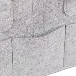 Relaxdays Luiertas Baby - Verzorgingstas Vilt - Organizer Luiers - Uitneembare Schotjes - Lichtgrijs -Babyproducten Winkel 1200x1200 302