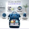 Luiertas Rugzak - Gratis Flessenwarmer En Gratis Kinderwagen Haken - Eindeloos Opbergruimte - Ruime Luiertas - Draaggemak - Donker Blauw