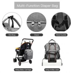 Miss Lulu Luiertas Rugzak - Luiertas Met USB Oplaadstation - Baby Tas Inclusief Buggy En Kinderwagen Haken - Grijs (E6705USB GY) 10 Miss Lulu Luiertas Rugzak - Luiertas Met USB Oplaadstation - Baby Tas Inclusief Buggy En Kinderwagen Haken - Grijs (E6705USB GY) -Babyproducten Winkel 1200x1200 415