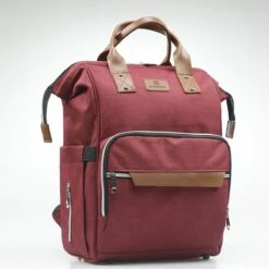 Periwinkle - Luiertassen - Waterproof Baby Verzorgingstas - Baby Rugzak - Luiertas - Verzorgingstas - Linnen - Bordeaux -Babyproducten Winkel 1200x1200 431