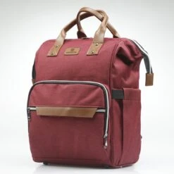 Periwinkle - Luiertassen - Waterproof Baby Verzorgingstas - Baby Rugzak - Luiertas - Verzorgingstas - Linnen - Bordeaux -Babyproducten Winkel 1200x1200 433