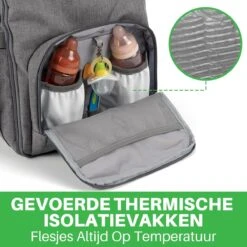 Brisby Slijtvaste Luiertas – Verzorgingstas – Met Buggymontage -Donkergrijs -Babyproducten Winkel 1200x1200 449