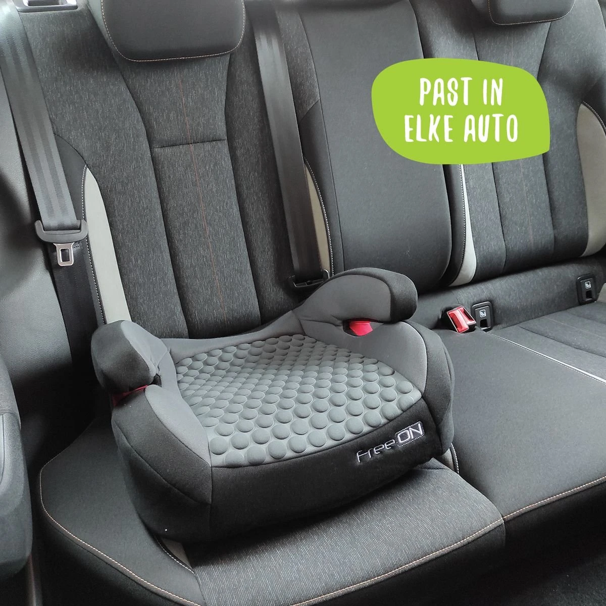 FreeON Booster - Zitverhoger Kala Zwart (15-36kg) 4 FreeON Booster - Zitverhoger Kala Zwart (15-36kg) - Afbeelding 4