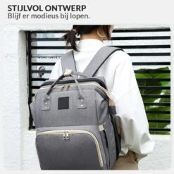 Buxibo 2-in-1 Luier- En Verzorgingstas - Inclusief Verschoon Matje - Baby Rug Tas Met Isoleervak - Diaper Backpack Bag - Reis Rugzak Inclusief Buggy En Kinderwagen Haken - Grote Capaciteit - -Babyproducten Winkel 1200x1200 469