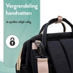 Luiertas Rugzak - Monx Luiertas Verzorgingstas Met Uitklapbaar Babybedje - Overzichtelijke Luierrugzak Extra Buggy En Kinderwagen Haken Inclusief Geïsoleerde Flessenhouder - Zwart -Babyproducten Winkel 1200x1200 497