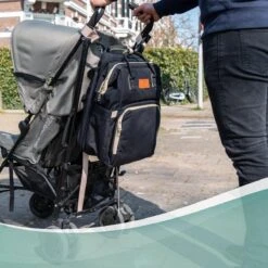 Luiertas Rugzak - Monx Luiertas Verzorgingstas Met Uitklapbaar Babybedje - Overzichtelijke Luierrugzak Extra Buggy En Kinderwagen Haken Inclusief Geïsoleerde Flessenhouder - Zwart -Babyproducten Winkel 1200x1200 501