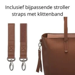 Snoozzz Luiertas Luxe Verzorgingstas – Inclusief Uitneembare Tas Organizer Met Thermovak, Stroller Hooks En Verschoningsmatje - Cognac -Babyproducten Winkel 1200x1200 550
