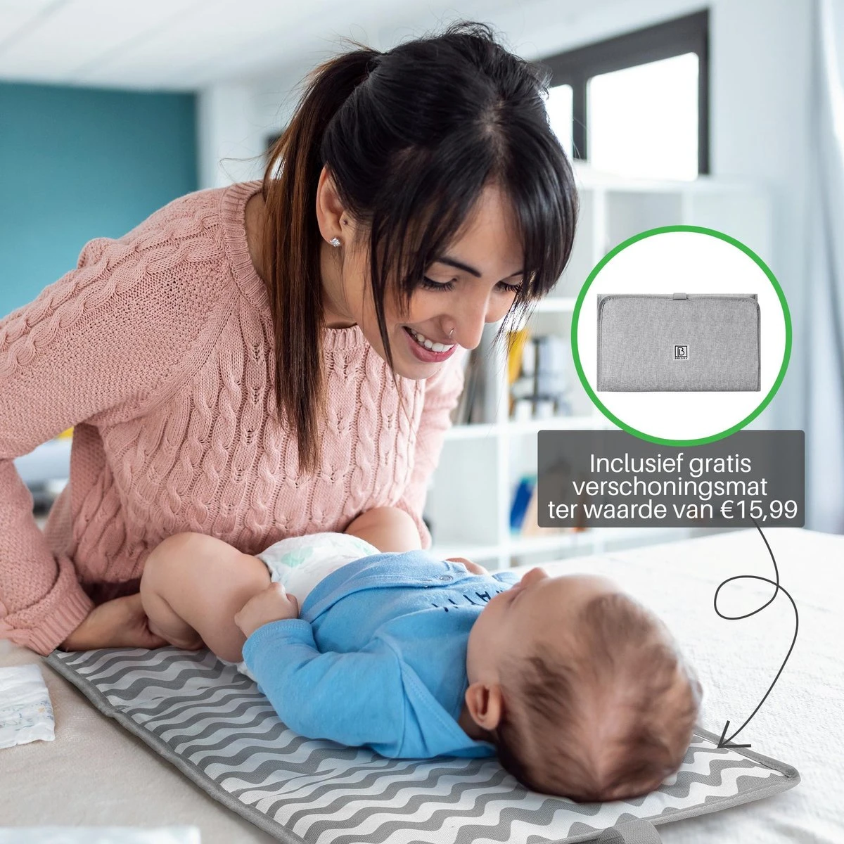 Brisby Slijtvaste Luiertas – Verzorgingstas – Met Buggymontage - Lichtgrijs 9 Brisby Slijtvaste Luiertas – Verzorgingstas – Met Buggymontage - Lichtgrijs - Afbeelding 9