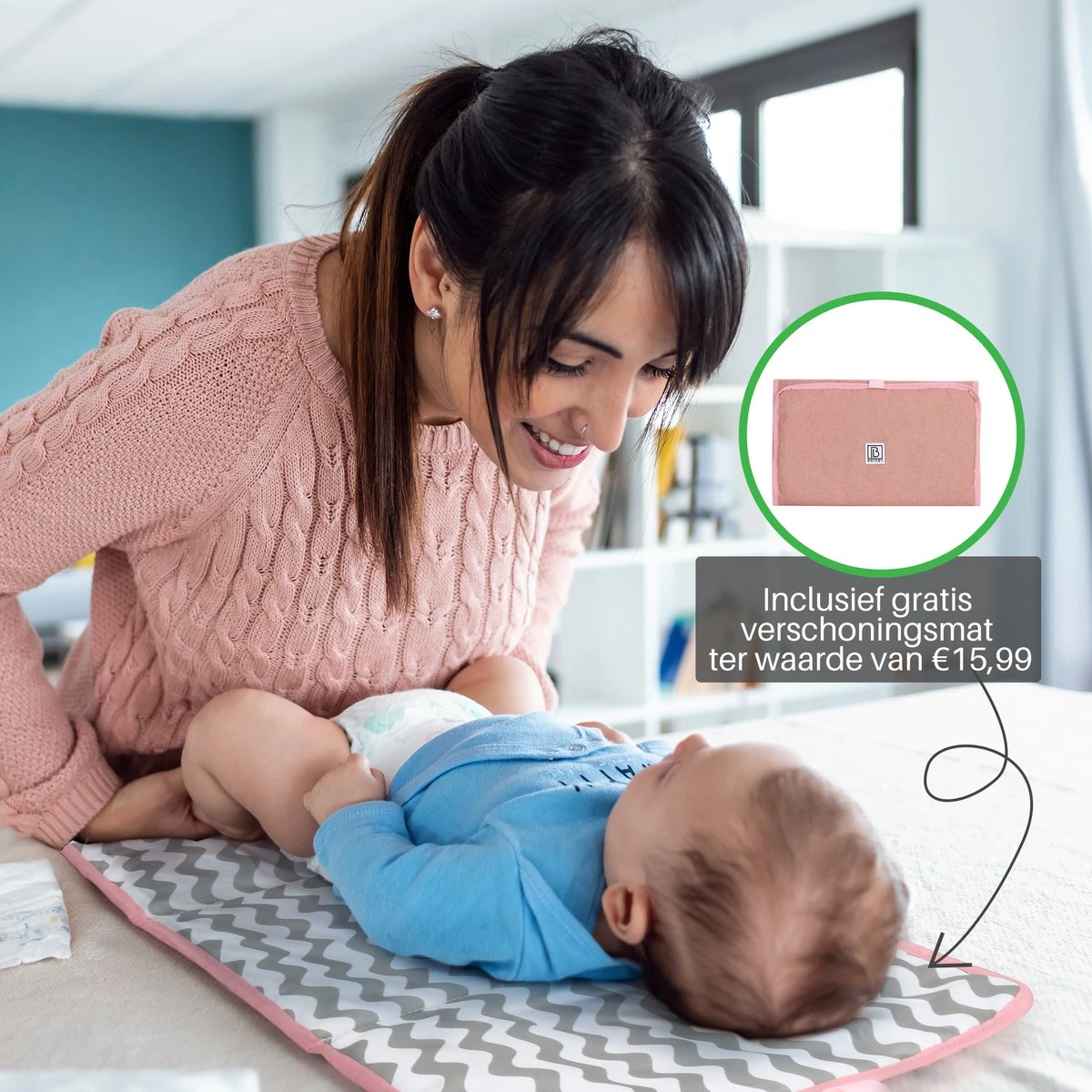 Brisby Slijtvaste Luiertas – Verzorgingstas – Met Buggymontage - Roze 10 Brisby Slijtvaste Luiertas – Verzorgingstas – Met Buggymontage - Roze - Afbeelding 10