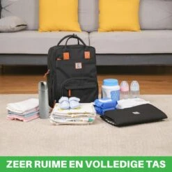 Brisby Slijtvaste Luiertas – Verzorgingstas – Met Buggymontage - Zwart -Babyproducten Winkel 1200x1200 601