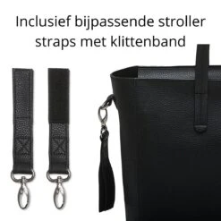 Snoozzz Luiertas Luxe Verzorgingstas – Inclusief Uitneembare Tas Organizer Met Thermovak, Stroller Hooks En Verschoningsmatje - Zwart -Babyproducten Winkel 1200x1200 627