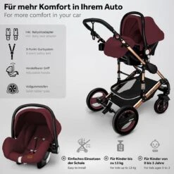 KIDUKU- 3 In 1 Combi-kinderwagen- Bordeaux- Zwart-goud- Buggy Incl. Autostoeltje-regenhoes- Inklapbaar 16 KIDUKU- 3 In 1 Combi-kinderwagen- Bordeaux- Zwart-goud- Buggy Incl. Autostoeltje-regenhoes- Inklapbaar -Babyproducten Winkel 1200x1200 817