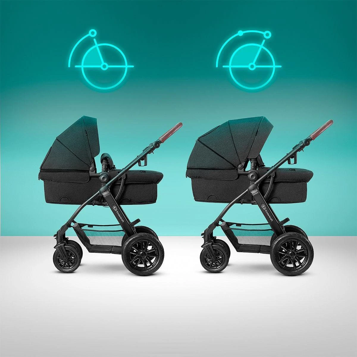 Kinderkraft Xmoov Black 3-in-1 Combi Kinderwagen Incl. Autostoel XMOVBLK30000 12 Kinderkraft Xmoov Black 3-in-1 Combi Kinderwagen Incl. Autostoel XMOVBLK30000 - Afbeelding 12