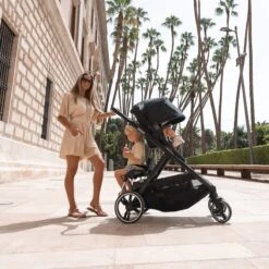 Deryan Evy Kinderwagen - Duo Kinderwagen - Uitbreidbaar - Inclusief Reiswieg - Zwart -Babyproducten Winkel 1200x1200 859