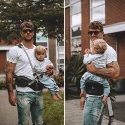 Deryan Pack Light Luxe Heupdrager - Ergonomische Draagzak + Opbergvakjes Grijs -Babyproducten Winkel 1200x1200 994