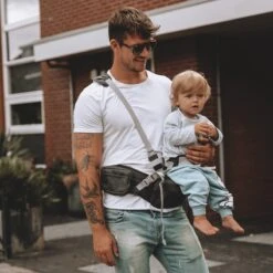 Deryan Pack Light Luxe Heupdrager - Ergonomische Draagzak + Opbergvakjes Grijs -Babyproducten Winkel 1200x1200 995