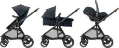 Maxi-Cosi Zelia³ Kinderwagen - Essential Graphite (zwart Frame + Bruin Leer) -Babyproducten Winkel 1200x483 1