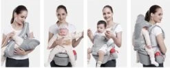 Ergonomische Draagzak Baby 15 In 1 - Draagdoek Tot 25 Kg - Baby Drager - Baby Carrier - Multifunctioneel - Grijs -Babyproducten Winkel 1200x483 2