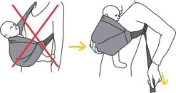 Minimonkey Mini Sling Draagzak - Zwart -Babyproducten Winkel 1200x638