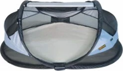 Deryan Baby Luxe Campingbedje – Inclusief Zelfopblaasbare Matras - Blue -Babyproducten Winkel 1200x695 2