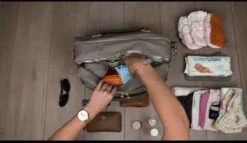 Grote Luiertas Double Zip Satchel Chestnut Redwood - Kunstleer - 42 Cm Breed -Babyproducten Winkel 1200x695