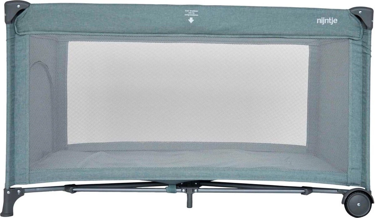 Prénatal Luxe Campingbedje Met Bodemmatras - Inclusief Draagtas - Inklapbaar Baby Campingbed - Met Wieltjes En Kruipluik - 120 X 60 Cm - Groen Melange / Nijntje 1 Prénatal Luxe Campingbedje Met Bodemmatras - Inclusief Draagtas - Inklapbaar Baby Campingbed - Met Wieltjes En Kruipluik - 120 X 60 Cm - Groen Melange / Nijntje