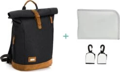 Fillikid Luiertas Rugzak - Met Verschoonmatje - Multifunctioneel - Zwart 19 Fillikid Luiertas Rugzak - Met Verschoonmatje - Multifunctioneel - Zwart -Babyproducten Winkel 1200x722