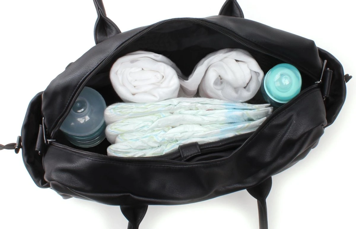 Kidzroom Vision Of Love Luiertas - Zwart - Verschoonmatje - Verstelbare Schouderband 3 Kidzroom Vision Of Love Luiertas - Zwart - Verschoonmatje - Verstelbare Schouderband - Afbeelding 3