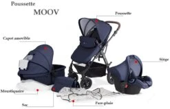 Kinderkraft Moov 3 In 1 Kinderwagen - Inclusief Autostoel - Navy -Babyproducten Winkel 1200x773 3