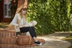 Grote Luiertas Double Zip Satchel Chestnut Redwood - Kunstleer - 42 Cm Breed -Babyproducten Winkel 1200x799 10