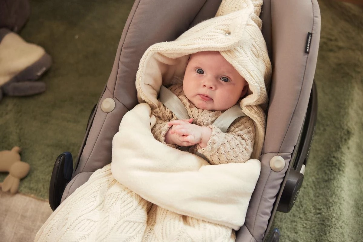 Jollein Voetenzak Voor Autostoel & Kinderwagen - Spring Knit - Ivory 17 Jollein Voetenzak Voor Autostoel & Kinderwagen - Spring Knit - Ivory - Afbeelding 17