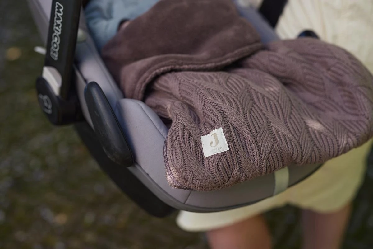 Jollein Voetenzak Voor Autostoel & Kinderwagen - Spring Knit - Chestnut 11 Jollein Voetenzak Voor Autostoel & Kinderwagen - Spring Knit - Chestnut - Afbeelding 11