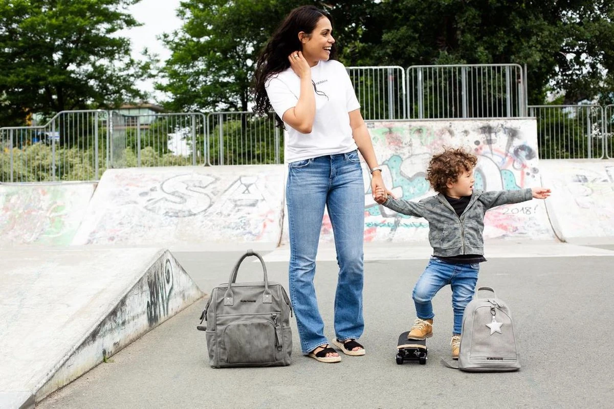 Little Company Riga Knit Luiertas - Grijs 3 Little Company Riga Knit Luiertas - Grijs - Afbeelding 3