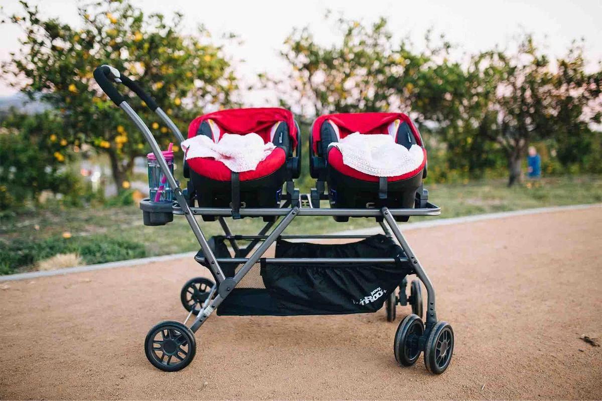 Joovy Twin Roo Kinderwagen + Maxi Cosi Adapter 2 Joovy Twin Roo Kinderwagen + Maxi Cosi Adapter - Afbeelding 2
