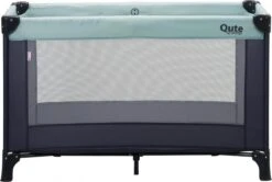 Qute Campingbed Q-sleep Mint/Antra -Babyproducten Winkel 1200x807 1