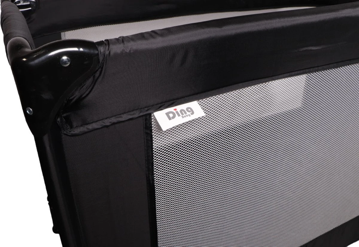 Ding Campingbedje - Zwart - 120x60 Cm - Reisbedje Inclusief Bodemmatrasje 9 Ding Campingbedje - Zwart - 120x60 Cm - Reisbedje Inclusief Bodemmatrasje - Afbeelding 9